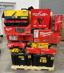 Milwaukee and Dewalt tools